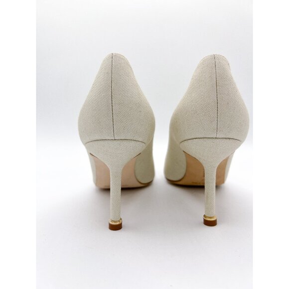 Manolo Blahnik Hangisi 70 Pearl Embellished Buckle Pumps - Picture 5 of 13